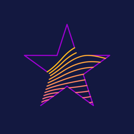 Design element with dynamic lines. Vector illustration in flat minimalistic style