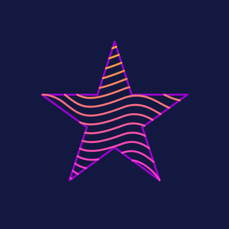Design element with dynamic lines. Vector illustration in flat minimalistic style