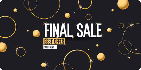 A banner for the sale of goods and services. An advertising poster for the store. Stylish background in a modern style with simple geometric elements and shapes. A template for the text.のイラスト素材