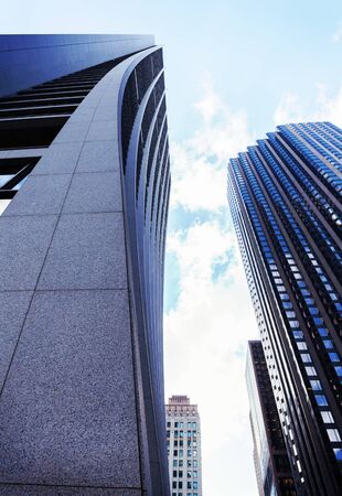 Skyscrapers Huge modern facilities of glass, steel and concrete.の写真素材