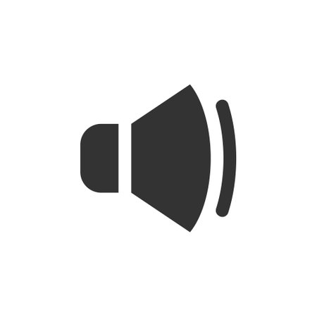 Icon of the sound sign at the minimum. A quiet soundのイラスト素材