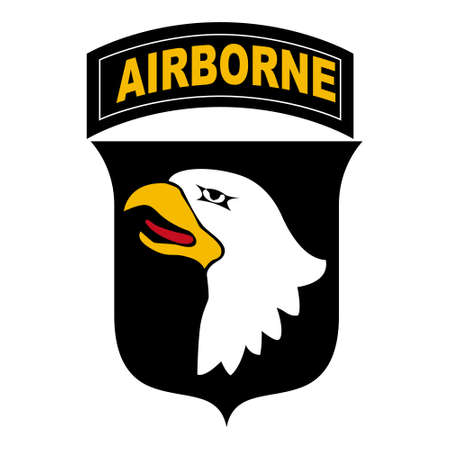 Vector emblem of the 101st Airborne Air Assault Division. Tactical unit of the US Armyのイラスト素材