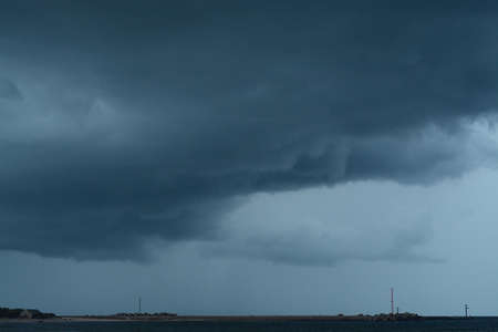 storm on the Baltic Sea, August 2018, Lithuania