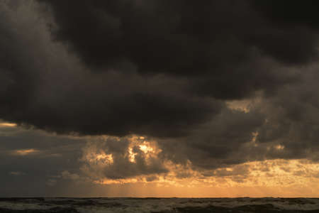 storm on the Baltic Sea, August 2018, Lithuania