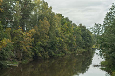 autumn river, September 2019, Koporye, Russia