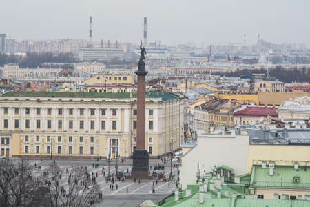 evening city, March 2020, St. Petersburg, Russiaのeditorial素材
