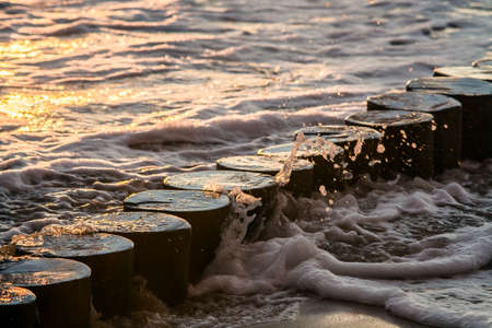 summer storm, July 2020, Kaliningrad region, Russiaの写真素材
