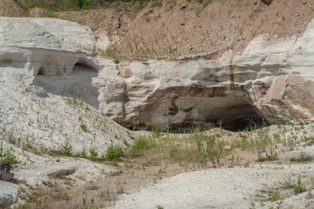 sand quarry, June 2021, Leningrad region, Russiaの写真素材