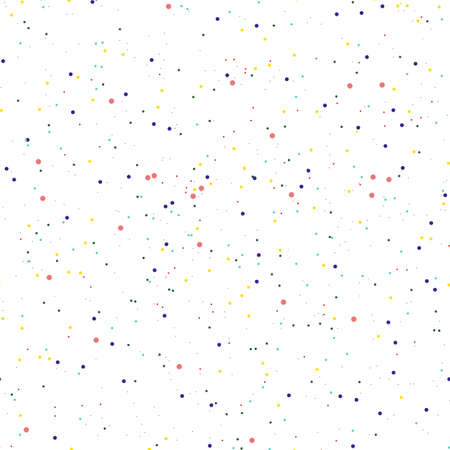 Vector illustration seamless pattern little colored circlesのイラスト素材