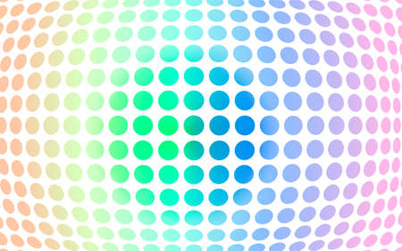 Vector illustration. Abstract background. Disco ball. Circles of different colors on a convex surface. Different colors.のイラスト素材