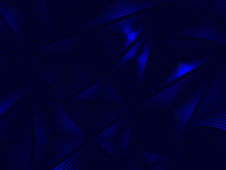Vector illustration. Abstract background. Volumetric figures of arbitrary shape on a blue background. Different colors.のイラスト素材