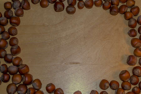 hazelnut heartの写真素材