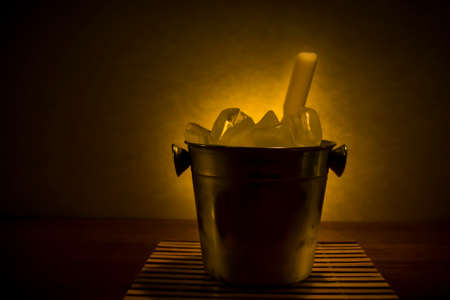 cooler with iceの写真素材