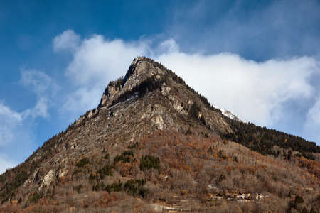 A big mountain in the Alpsの写真素材