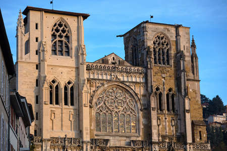 Saint Maurice Cathedral in Vienne Franceの写真素材