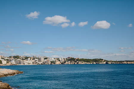 Palma de Mallorca coastline, Spainの写真素材