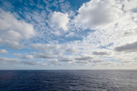 sea and sky aerial viewの写真素材