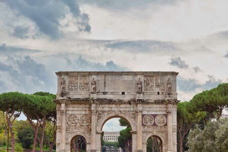 Triumphal Arch of Titus Arco di Titoの写真素材