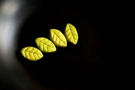Fruit candy on black. Delicious fruit candy. Multicolored fruit candy. Candiesの写真素材