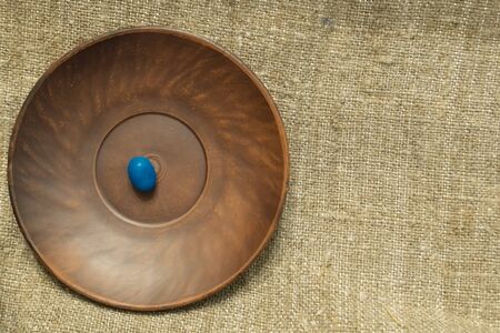 Multi-colored sweets on a clay plate. Colored candies on a plate.の写真素材