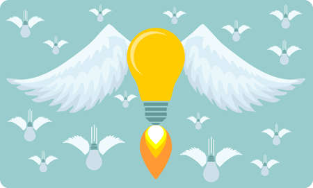 The birth of idea a great idea, vector illustration