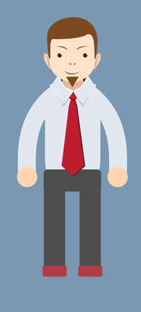 Cartoon smiling businessman. Vectorのイラスト素材