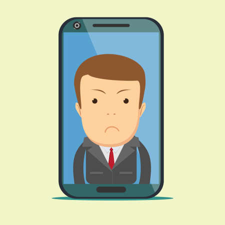 Businessman with sad expressionのイラスト素材