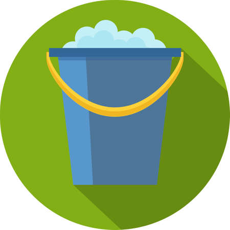 Cleaning icon. bucketのイラスト素材