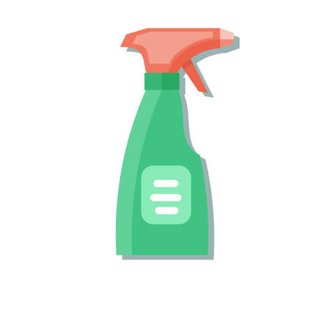 Cleaning spray bottle. Stock flat vector illustration.のイラスト素材
