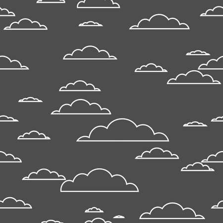 Clouds seamless patternのイラスト素材