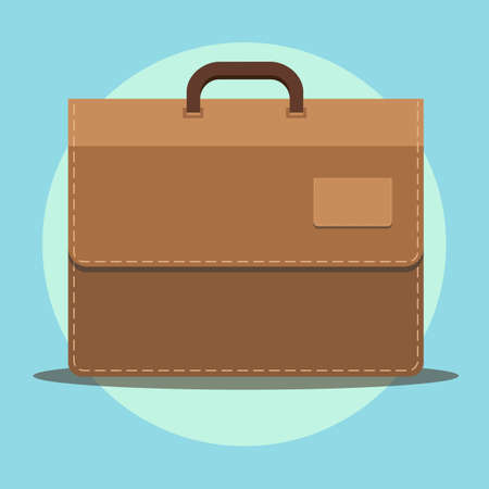 Flat icon briefcase. Business icon. Vector illustrationのイラスト素材