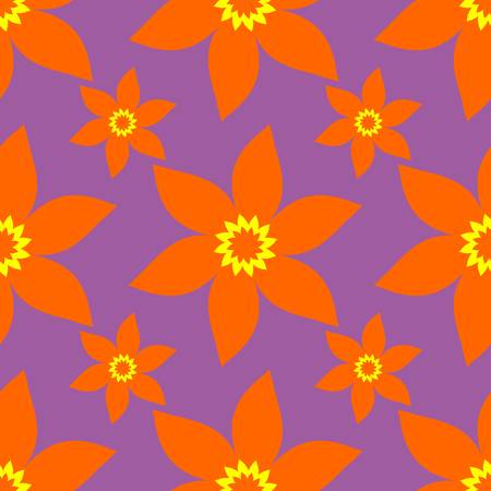 Seamless abstract floral pattern. Modern vector graphic. Geometric leaf ornament. Stock flat vector illustration.のイラスト素材