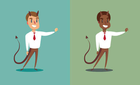 Evil business man.のイラスト素材