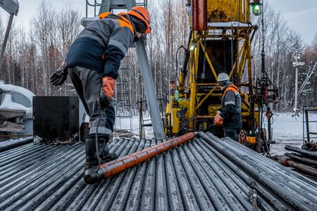 Perforation tool for perforate oil and gas well to make the hole on production tubing to allow gas and condensate flow, Oil and gas business. Perforating gun swelling after firing.の写真素材