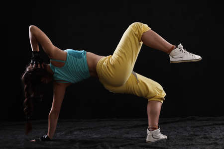 woman hip hop dancerの写真素材