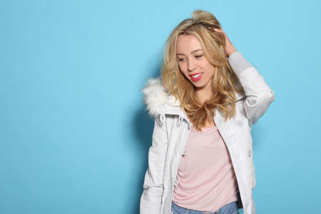 beautiful girl is in fashion style