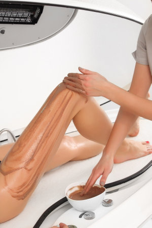 Spa treatments for skin in the salonの写真素材