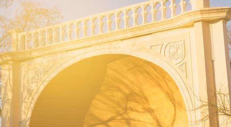 Old european building at spring dayの写真素材