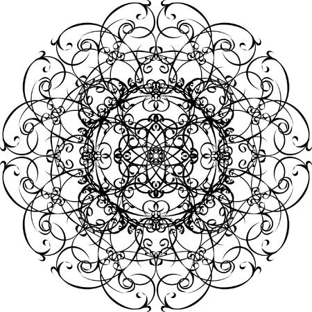 Ornamental mandala.のイラスト素材