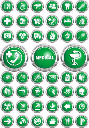 Set of web icons - medicineのイラスト素材