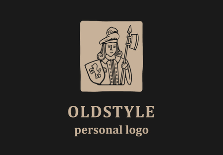 Logo for serious or mankind brand.のイラスト素材