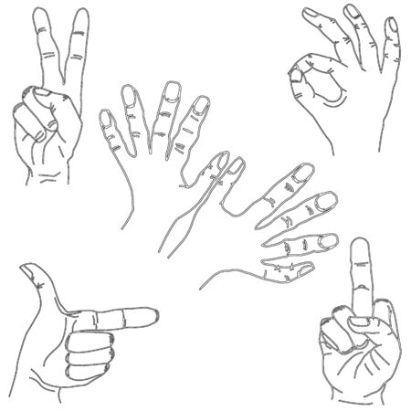 hand set isolatedのイラスト素材