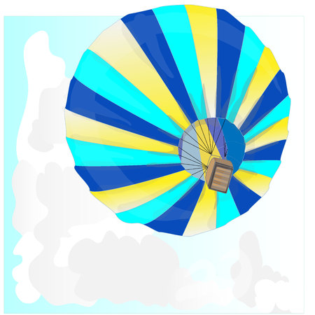 Hot Air Balloon / montgolfier and Cloudsのイラスト素材