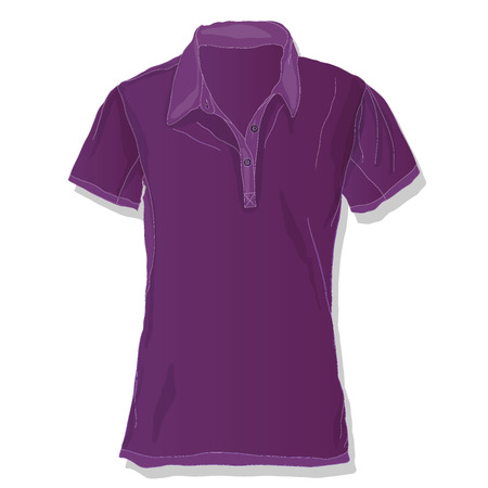 Male shirt illustration. Clothes collection.Vector.のイラスト素材