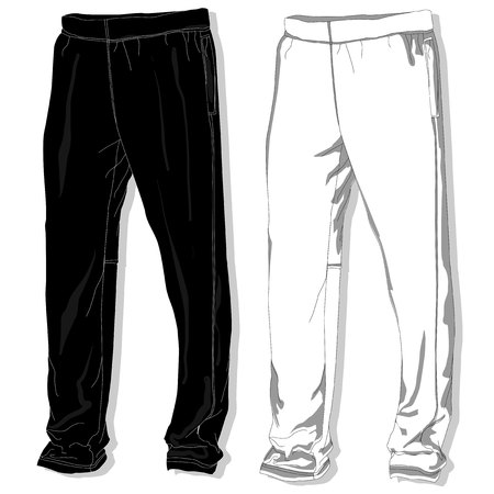 Sport trousers / pants isolated.のイラスト素材
