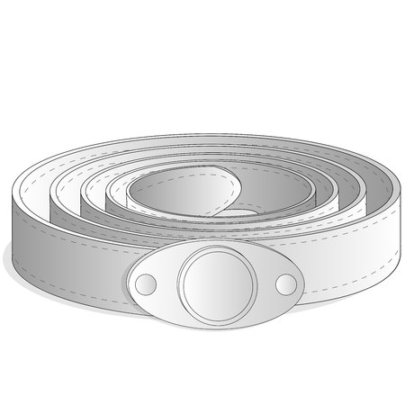 Belt illustration on white backgroundのイラスト素材
