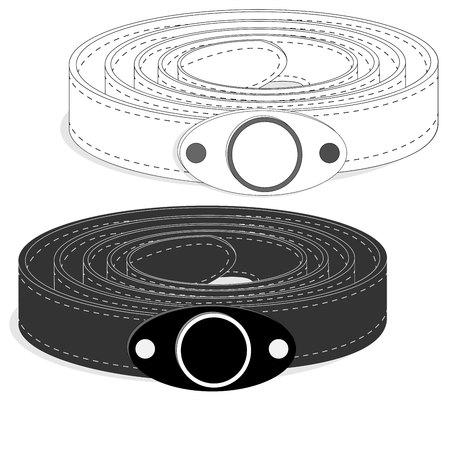 Belt illustration on white backgroundのイラスト素材