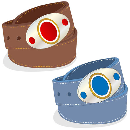 Belt illustration on white backgroundのイラスト素材