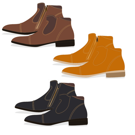 Men shoes illustration isolated setのイラスト素材