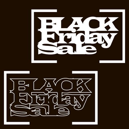 Black Friday illustration. Promo design template. Vector illustration isolated.のイラスト素材